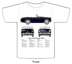 MG Midget MkII 1964-66 T-shirt Front